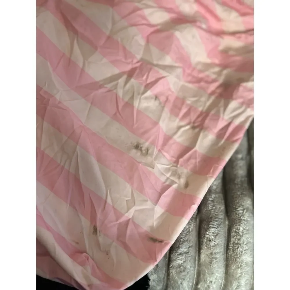 Victorias secret packable tote shopper signature stripe